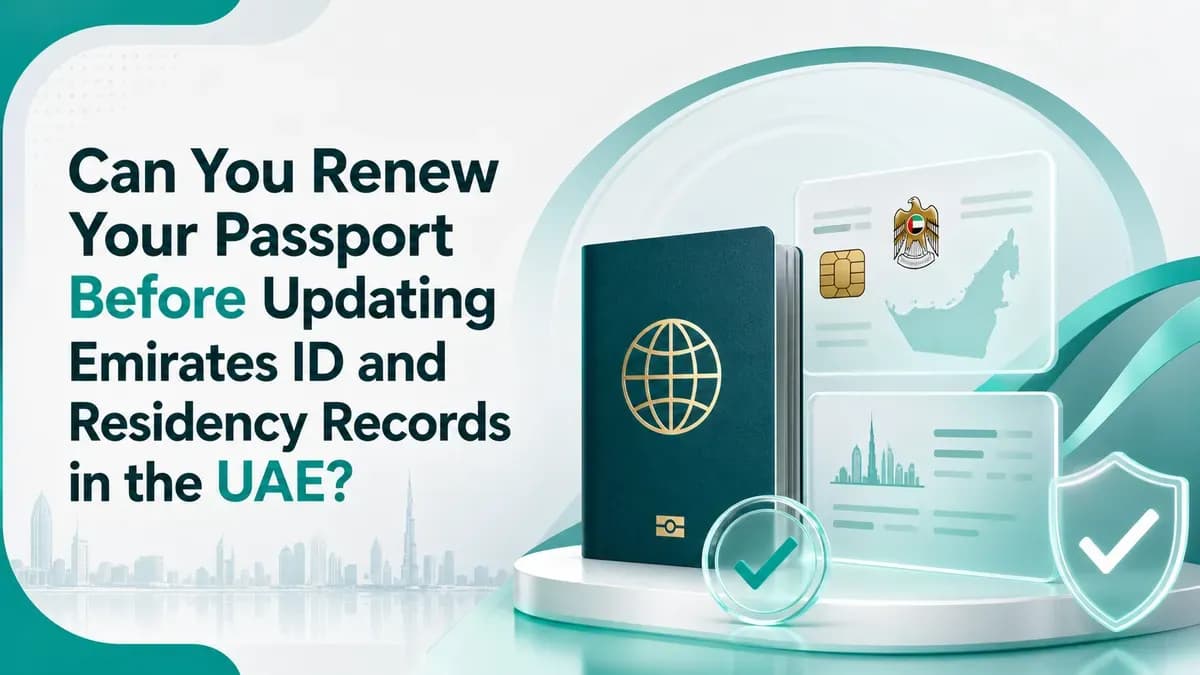 Can You Renew Your Passport Before Updating Emirates ID and Residency Records in the UAE?