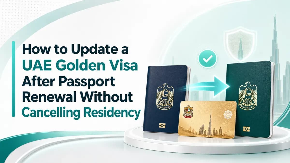How to Update a UAE Golden Visa After Passport Renewal Without Cancelling Residency