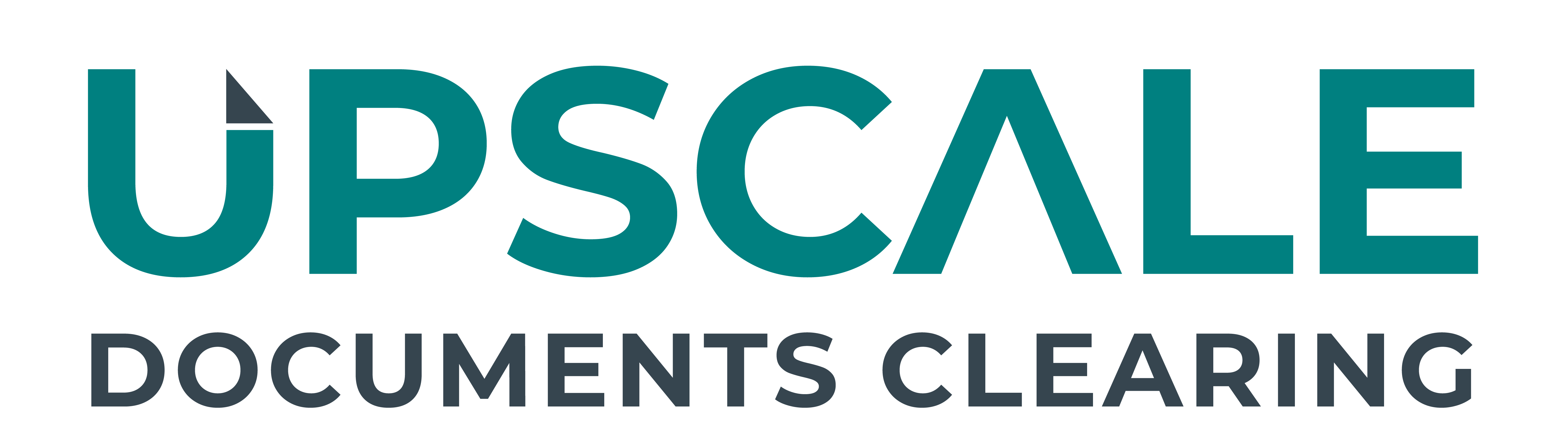 Upscale Documents Clearing Logo